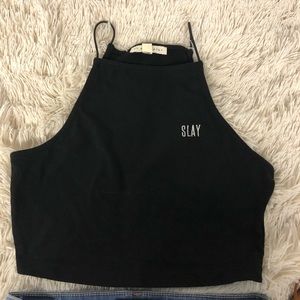 L.A. Hearts Black Crop Top
